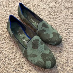 Rothy’s Olive Camo Loafer, WORN ONCE